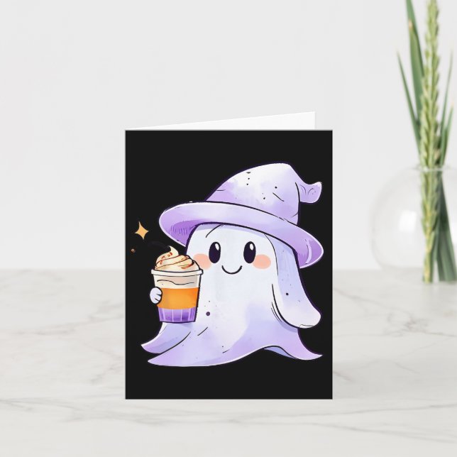 Tarjeta Café dulce fantasma con una pareja de café de Hall (Anverso)