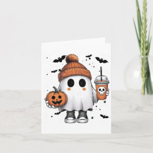 Tarjeta Café dulce para beber fantasma Halloween café fant