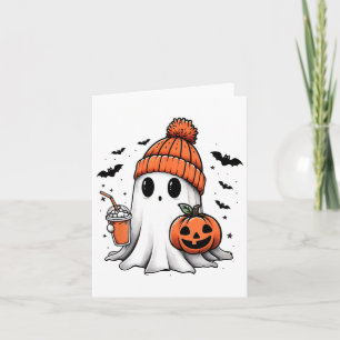 Tarjeta Café dulce para beber fantasma Halloween café fant