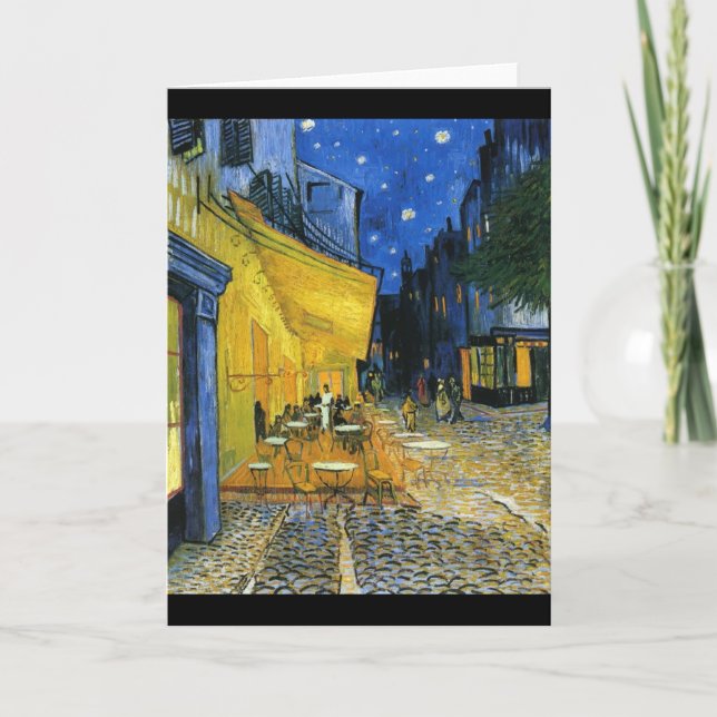 Tarjeta Café francés Van Gogh (Anverso)