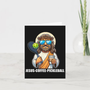 Tarjeta Café Jesús Picklenall Divertido Cristiano Pickleby