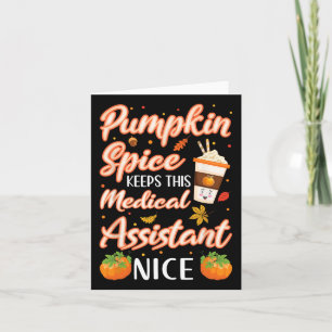 Tarjeta Café Médico Instantáneo con Especias de Calabaza O