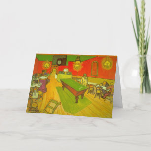 Tarjeta Café Nocturno de Vincent van Gogh
