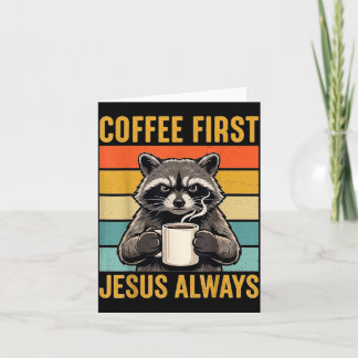 Tarjeta Café Primero Jesús Siempre Cristiano Divertido Map