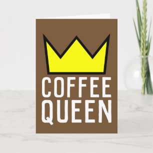 TARJETA CAFÉ REINA CUMPLEAÑOS, ADECUADO PARA EL FRAMAMIENT