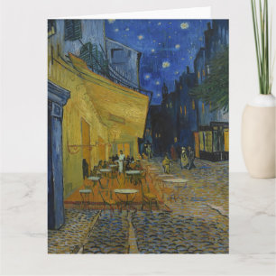 Tarjeta Cafe Terrace de noche por Vincent van Gogh