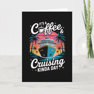 Tarjeta Café y Crucero Vacaciones Divertidas de Crucero 