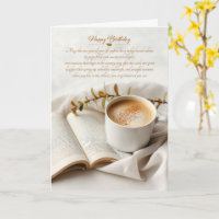 Café y libro de cumpleaños sentimental