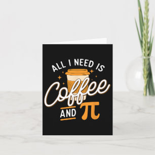 Tarjeta Café Y Pi - Profesor De Ciencias De Pi Day Math Lo