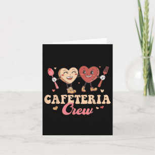 Tarjeta Cafeteria Crew Groovy San Valentín Lunch Lady Vale