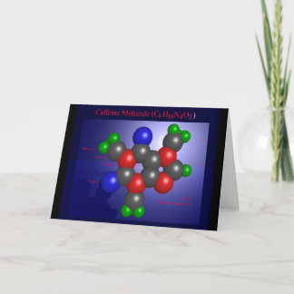 Tarjeta Caffeine Molecule (card)