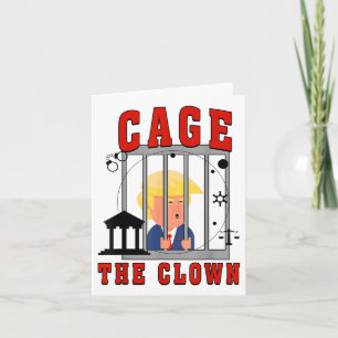 Tarjeta Cage gracioso El Payaso Trump En Prisión _1