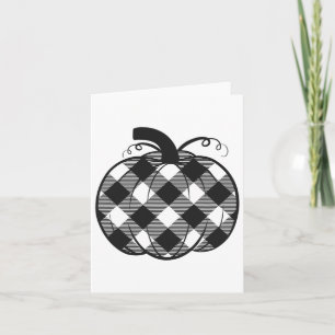 Tarjeta Caída Calabaza Cute Acción de Gracias Plai de Búfa