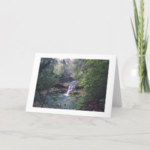 TARJETA CAÍDA DE AGUA EN BOSQUES (CIFRA DE FOTOGRAFÍA/ TEL
