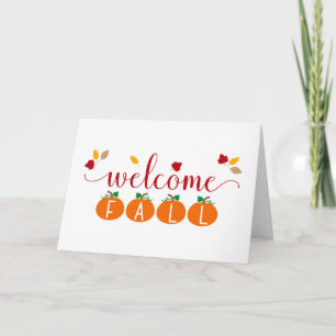 Tarjeta Caída de Bienvenida