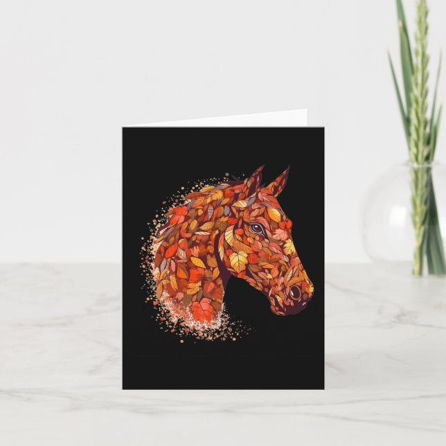 Tarjeta Caída de Cara de Caballo deja caballo de juerga Dí (Anverso)