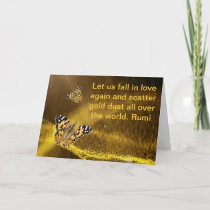 Tarjeta Caída de Rumi en amor otra vez
