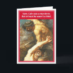 Tarjeta Cain Abel Not Brother's Kippah Funny Birthday Card<br><div class="desc">Cain Abel Not Brother's Kippah Funny Birthday Card (Tarjeta de felicitación divertida para judías),  una mezcla 100% fresca de humor judío extravagante e irreverente,  Jewish FunnyBone empuja el sobre de maneras que ninguna otra carta temática judía ha tenido.</div>