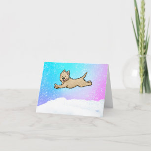 Tarjeta Cairn Terrier Corredor de Nieve