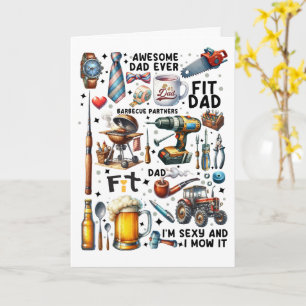 Tarjeta Caja de herramientas de la vida de papá