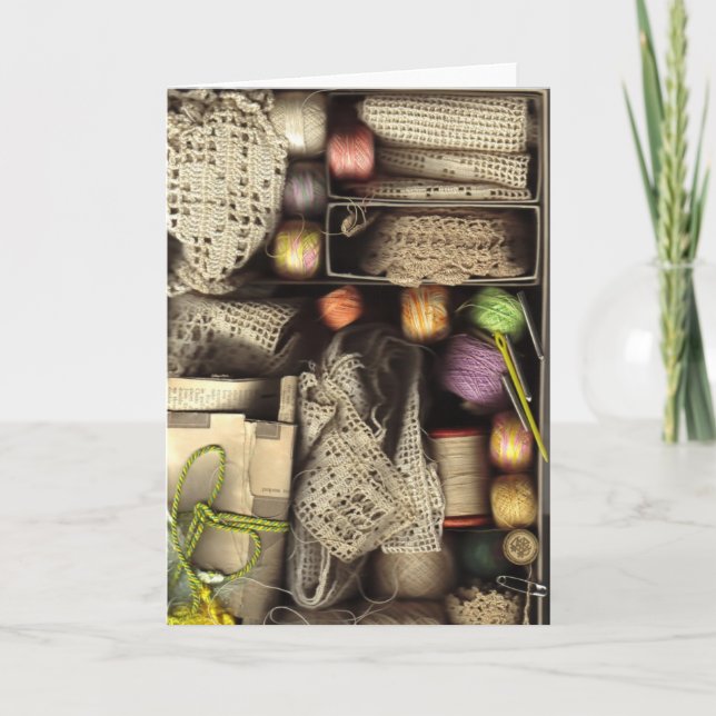 Tarjeta Caja de la costura (Anverso)