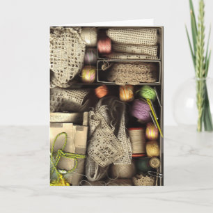 Tarjeta Caja de la costura