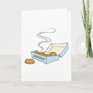 Tarjeta caja de nuggets de pollo