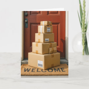 Tarjeta Cajas De Cartón Para Obtener Humor De Cumpleaños