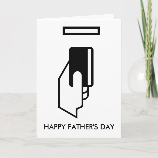 Tarjeta Cajero automático, FELIZ DÍA DEL PADRE (Anverso)