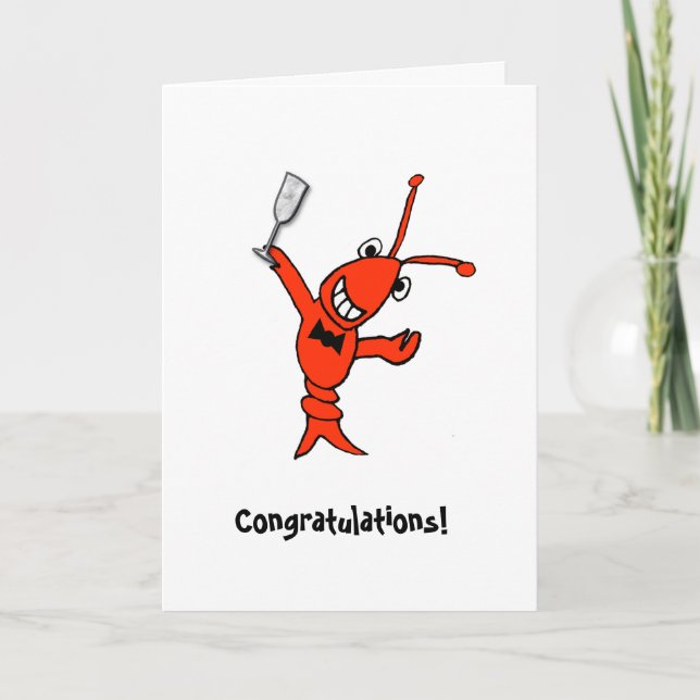 Tarjeta Cajun Crawfish/Lobster Personalizado (Anverso)