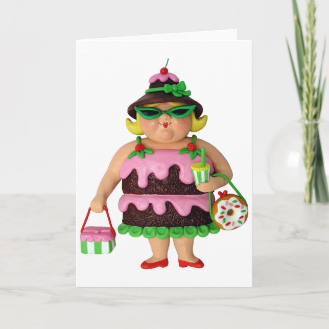 Tarjeta Cake Woman (Anverso)