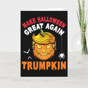 Tarjeta Calabacín Cara de Calabaza Haz que Halloween Sea G
