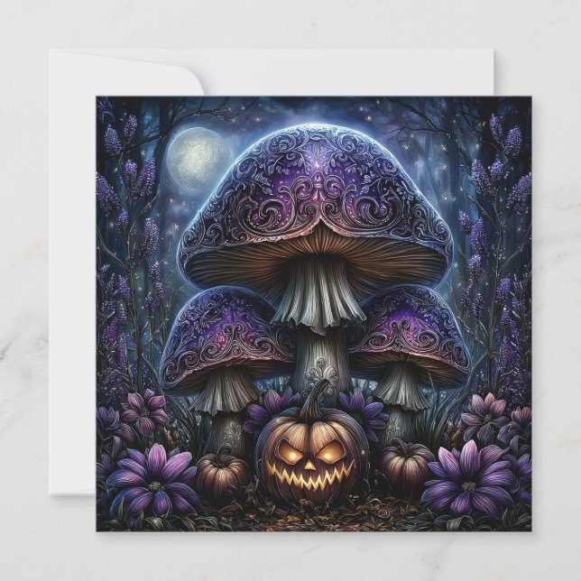 Tarjeta Calabaza brillante (Anverso)