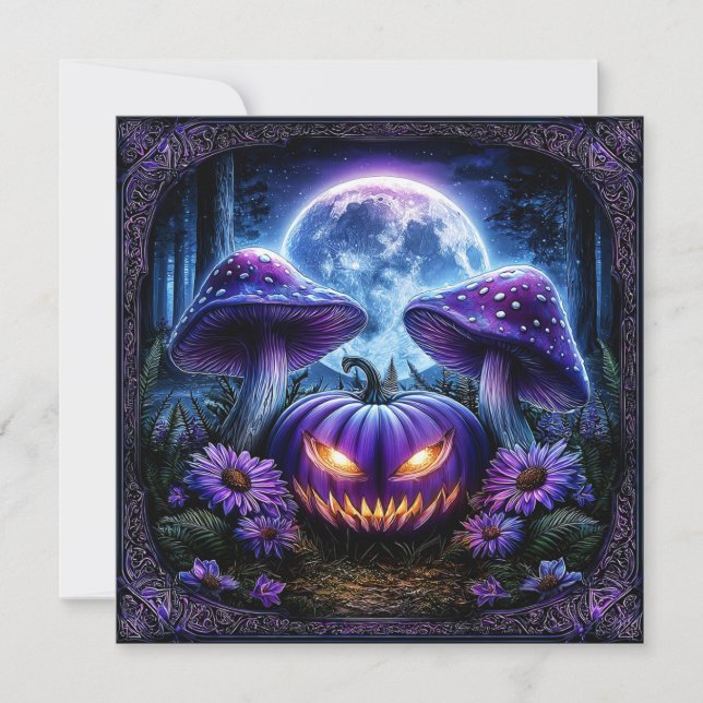 Tarjeta Calabaza brillante (Anverso)