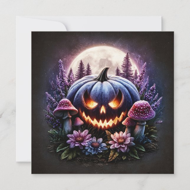 Tarjeta Calabaza brillante (Anverso)