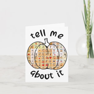 Tarjeta Calabaza de Cca Háblame de Ello Patología del Habl