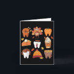 Tarjeta Calabaza De Dientes Pavo Café Otoño Equipo Dental<br><div class="desc">Calabaza De Dientes Pavo Café Otoño Equipo Dental Día De Acción De Gracias</div>