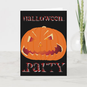Tarjeta Calabaza de Halloween