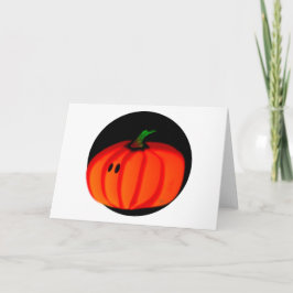 Tarjeta Calabaza de Halloween