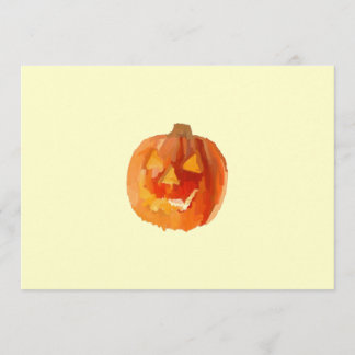 Tarjeta Calabaza de Halloween