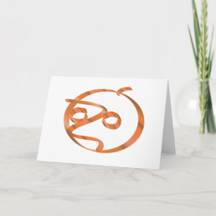 Tarjeta Calabaza de Halloween con fondo transparente