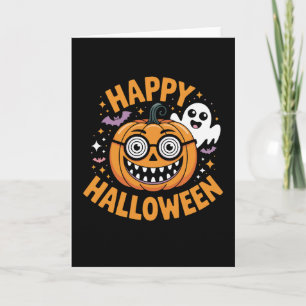 Tarjeta Calabaza de Halloween Feliz Halloween