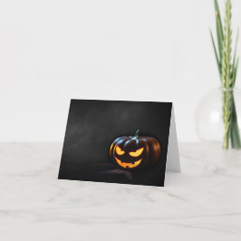 Tarjeta Calabaza de Halloween Jack-O-Lantern Spooky