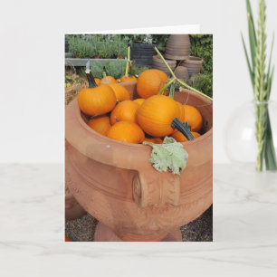Tarjeta Calabaza de otoño