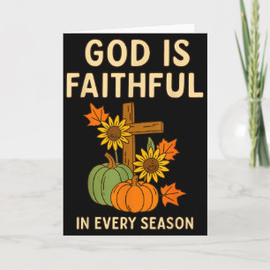 Tarjeta Calabaza de verso de la Biblia cristiana de otoño
