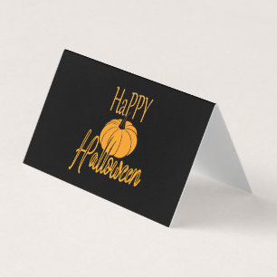 Tarjeta Calabaza feliz de Halloween