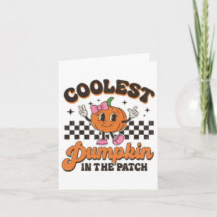 Tarjeta Calabaza Groovy Más Fría En La Halloween Del Parch