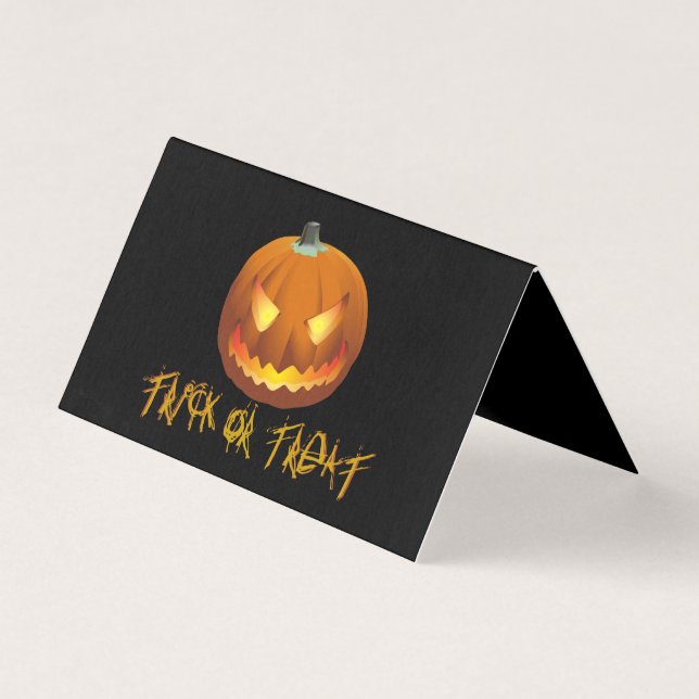Tarjeta Calabaza para Halloween 6 (Anverso)