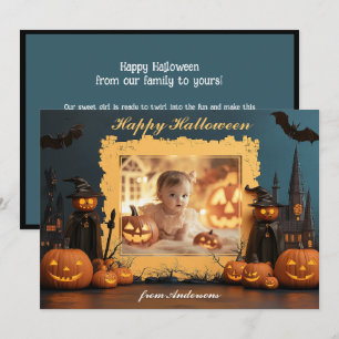 Tarjeta Calabaza Peek-a-BOO