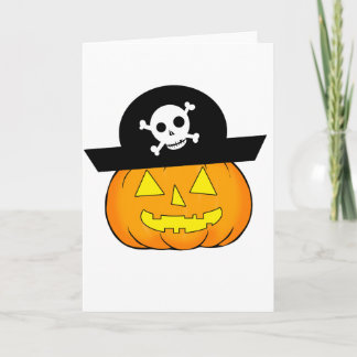 Tarjeta calabaza pirata